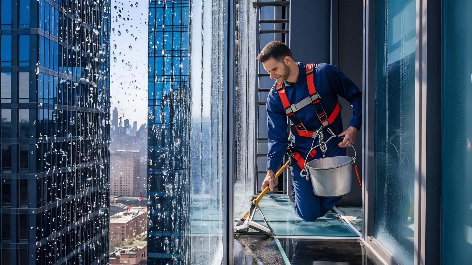Professional Window Cleaning Team